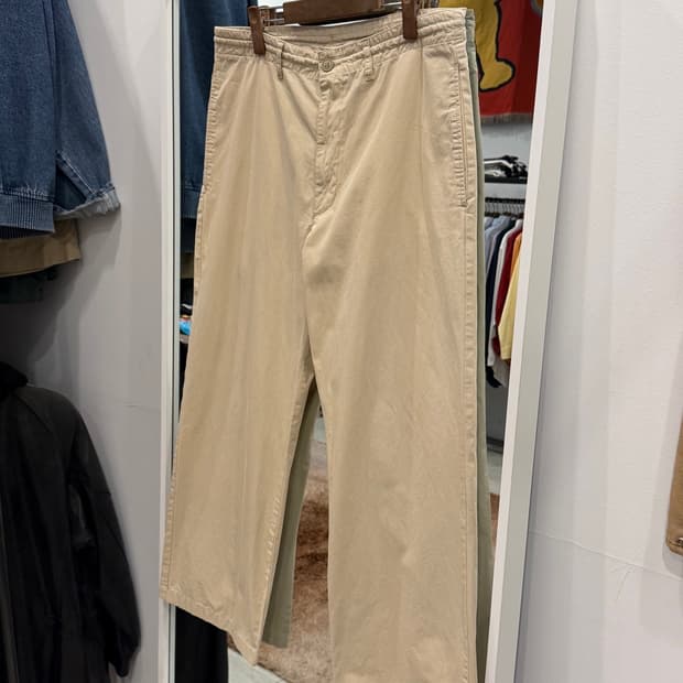 00s Benetton 베네통 스트링 와이드 코튼 팬츠 (Italy)