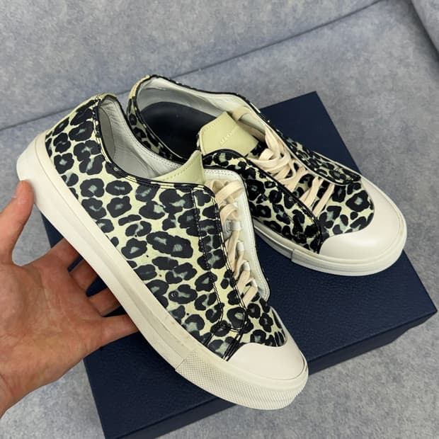 알렉산더 맥퀸 레오파드 남성 스니커즈 40