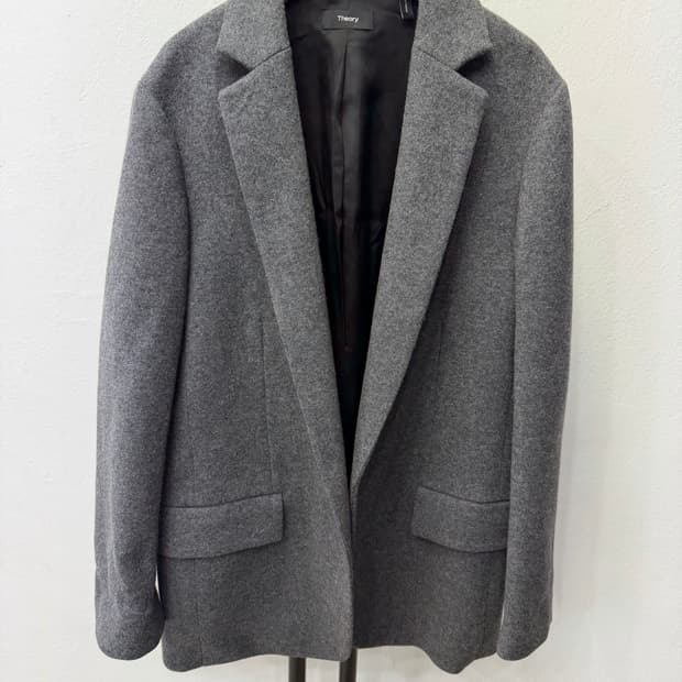 정품) 띠어리 여성 그레이 울자켓 6