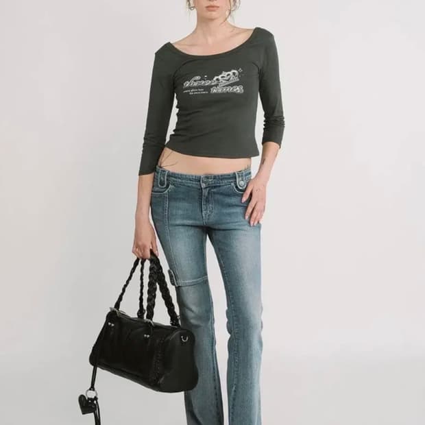 쓰리타임즈 ava 부츠컷 데님 M사이즈 미개봉 새상품