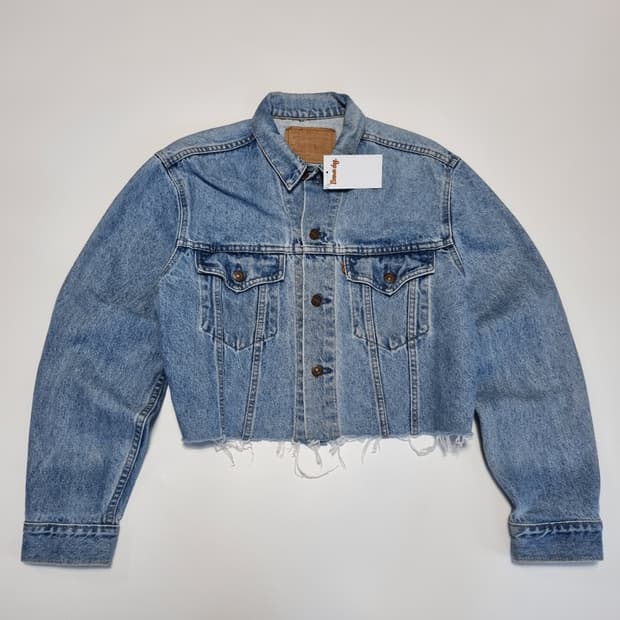 1990s 리바이스 오렌지탭 크롭 데님자켓 