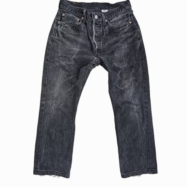 [32] 리바이스 501 흑청 데님 팬츠