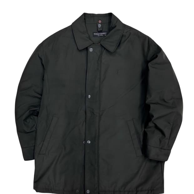 00s YSL 구스다운 자켓 카키그레이 (L) 
