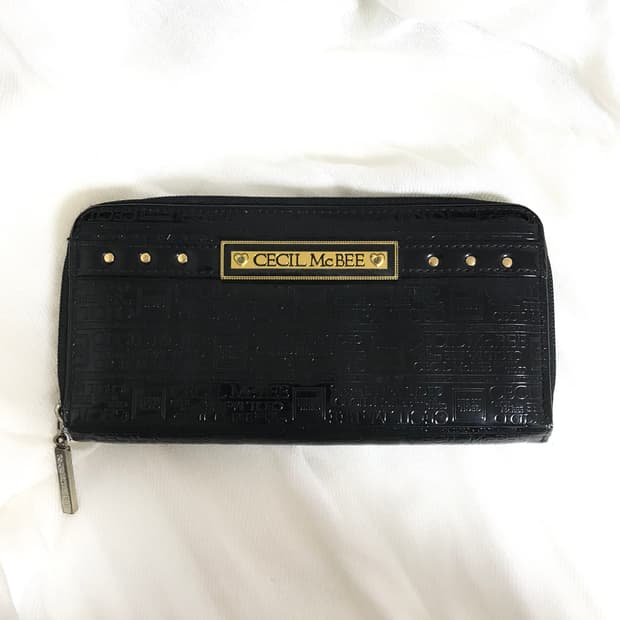 세실맥비 에나멜 장지갑 큐빅 갸루 헤이세이 유일매물