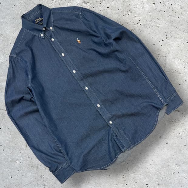 [S] 폴로 랄프로렌 커스텀핏 데님 셔츠 남방 D432