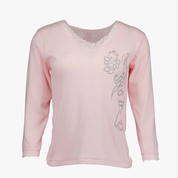 (새상품) 샬롬클럽 텔레파시 레이스탑 핑크