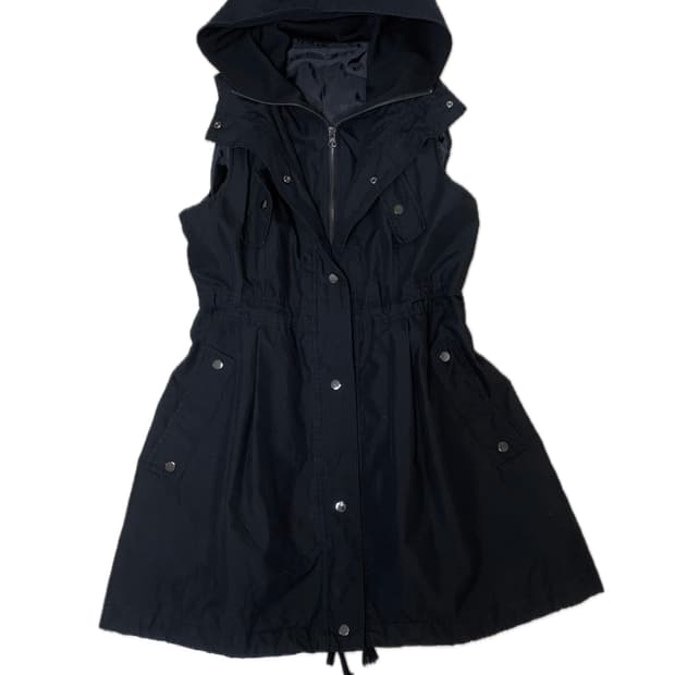 사파리 하이넥 베스트 야상 자켓