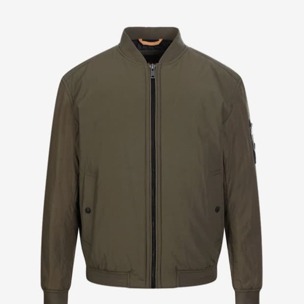 [48]휴고 보스 남성 릴랙스핏 봄버 자켓 다크 브라운