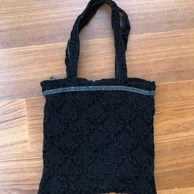velvet pattern bag