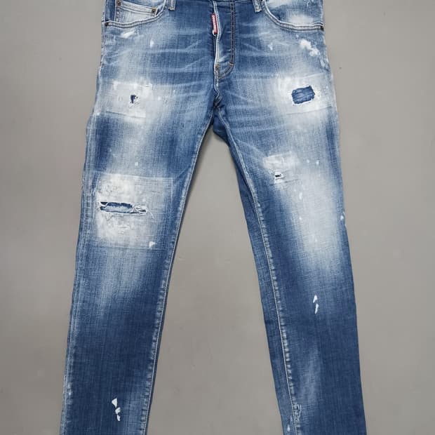 [32] 정품 디스퀘어드2 맨 페인트 디스덧댐 스케이터진 청바지