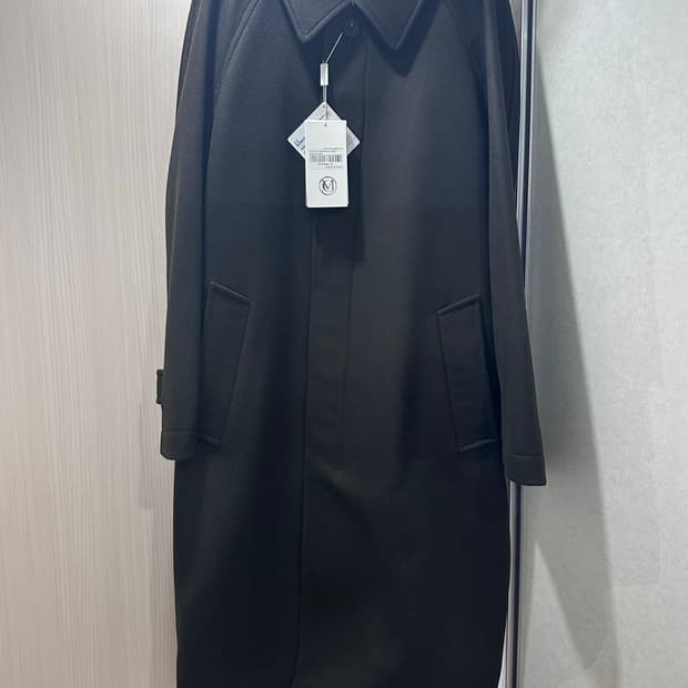 마마가리 22FW 캐시펠트 발마칸 코트 카키브라운 - 50사이즈