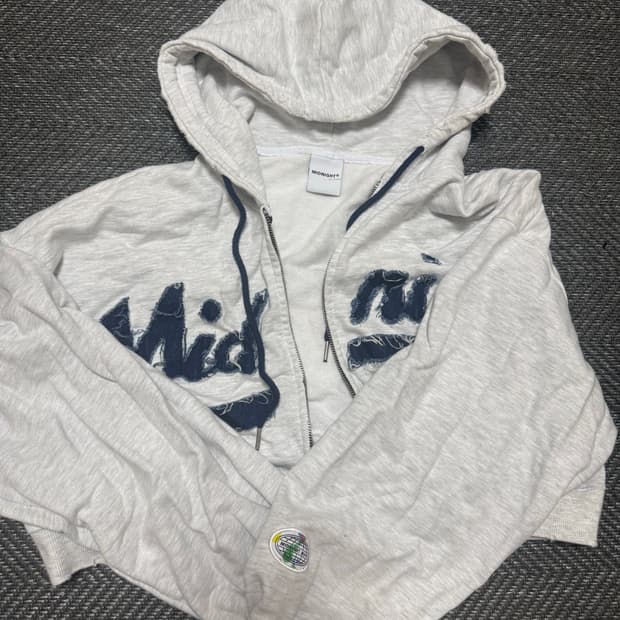 미드나잇무브 데미지 후드집업