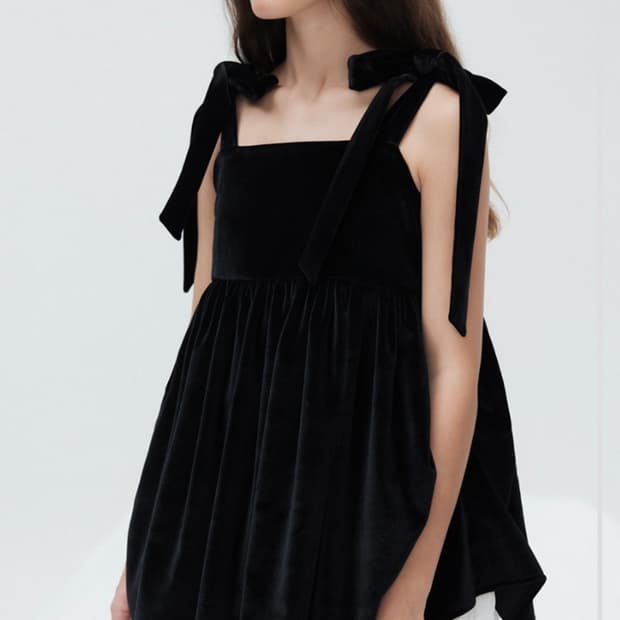 더티스 벨벳 드레스 thetis velvet muffin dress