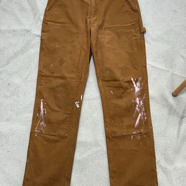 칼하트 더블니 팬츠 브라운