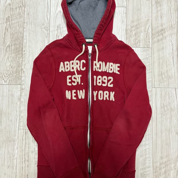 아베크롬비 후드집업 레드 양홍원 m