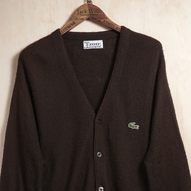 1960s 라코스테 Orlon 아크릴 가디건