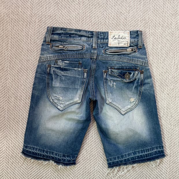 빈티지 Lolita jeans 디스트로이드 쇼츠 