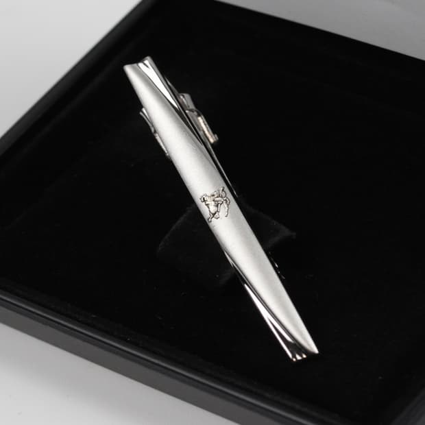 버버리 A등급 5.8cm 실버925 은 명품넥타이핀 빈티지