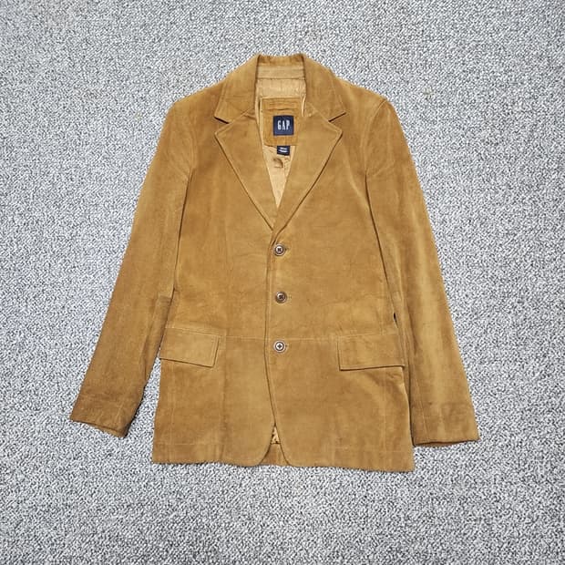 [XXS] Gap 갭 브라운 스웨이드 송아지 가죽 자켓