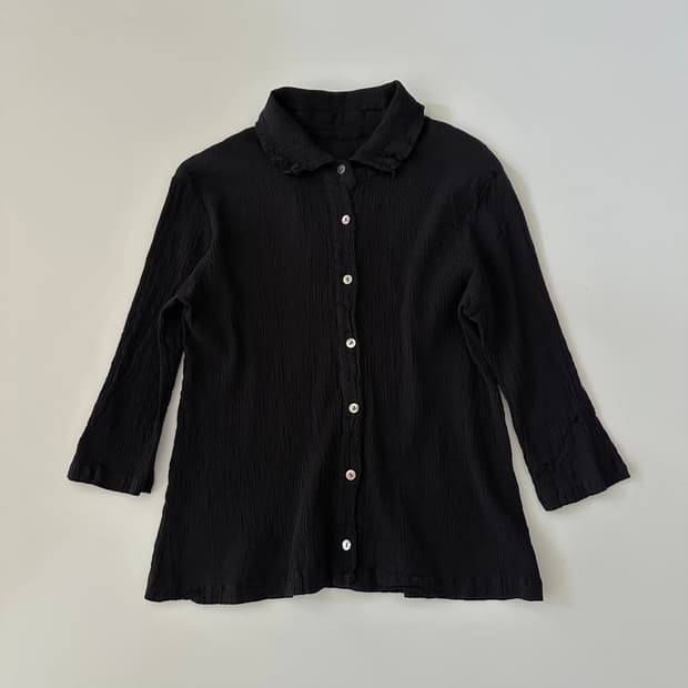 츠모리치사토 tsumori chisato 플리츠 칠부셔츠