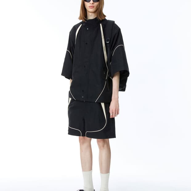 아더에러 Acere jacket / shorts Noir (L/M)