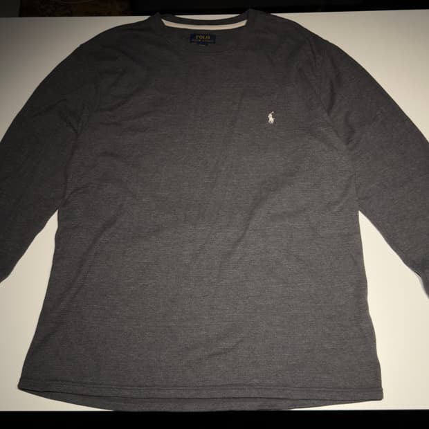 폴로 랄프로렌 와플니트 회색 XL