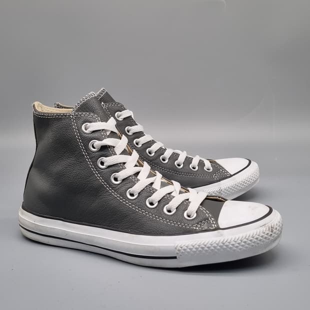 컨버스 척테일러 레더 그레이 하이탑 250