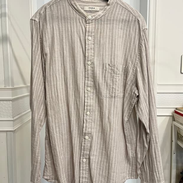 폴햄 헨리넥 베이지 린넨 셔츠