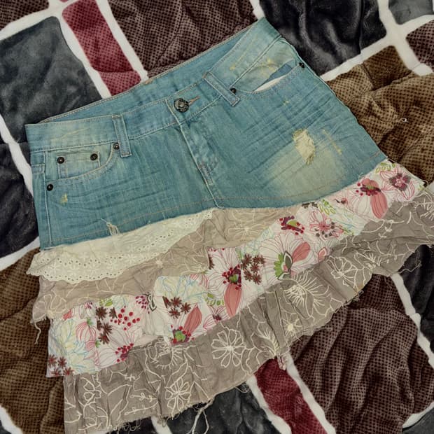 y2k 오네모리 레이스청스커트