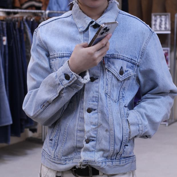 80s USA 리바이스 70505 데님 트러커