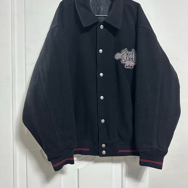 아비렉스 리버시블 울 바시티자켓