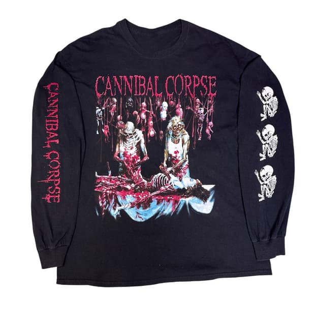빈티지 00s 카니발콥스 CANNIBAL CORPSE 밴드티 XL