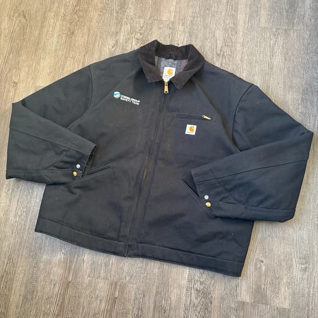 칼하트 j01 디트로이트 자켓 블랙