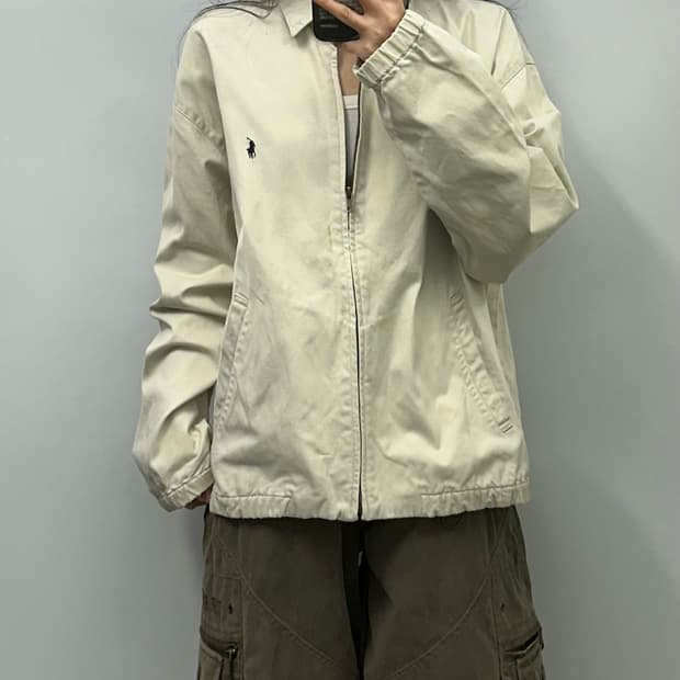 폴로 랄프로렌 베이지 스윙톱 해링턴 자켓