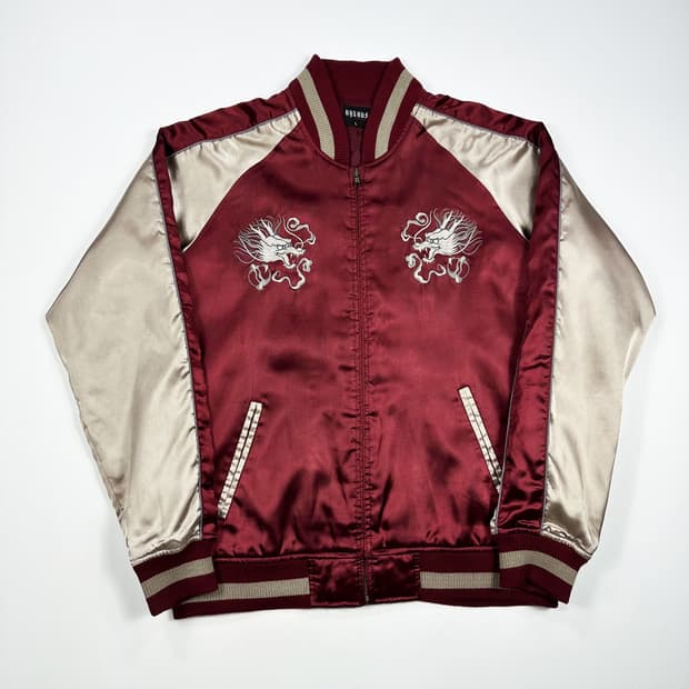 JPN 재팬빈티지 용 자수 스카쟌 자켓 L