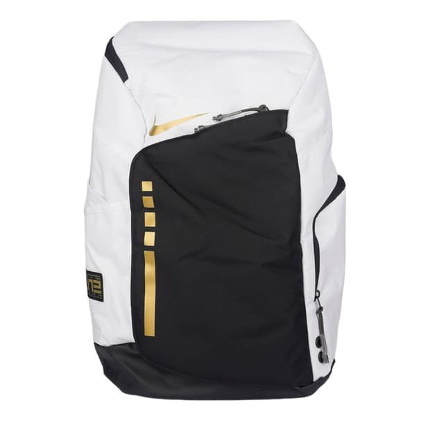 나이키 훕스 엘리트 백팩 화이트/블랙/골드