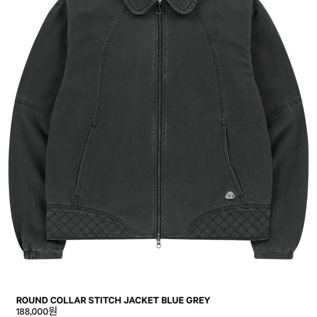 코이세이오 ROUND COLLAR STITCH JACKET BLUE GR