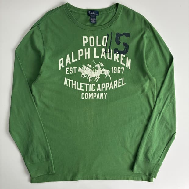 Polo  폴로 랄프로렌 프린팅 그린 슬리브