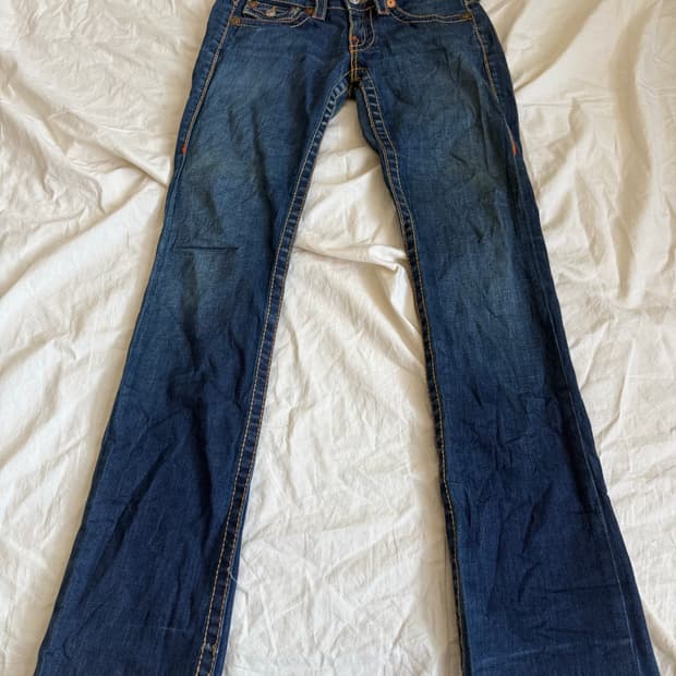 트루릴리전 로우라이즈 데님팬츠