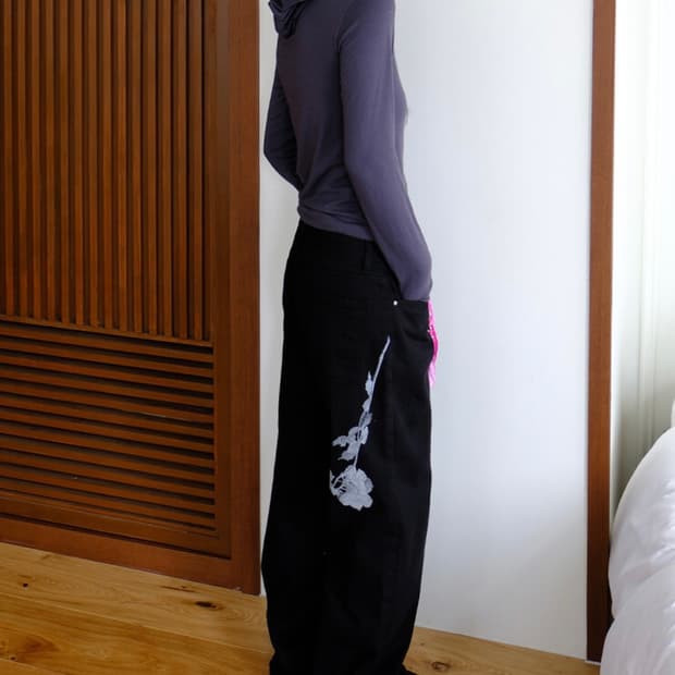 프래그팜 Fragfarm 와이드 팬츠 블랙 M