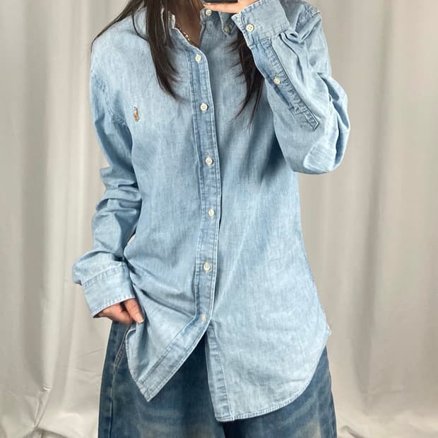 폴로 샴브레이 셔츠