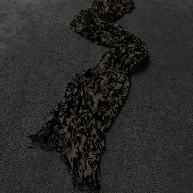 Vintage v-kei punk mood leopard scarfe