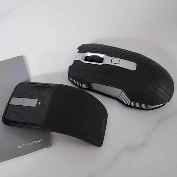 마이크로소프트 Arc Touch 무선 마우스 +초경량 마우스 일괄