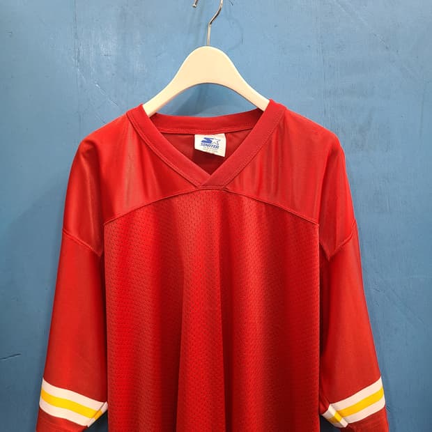 90s 스타터 빈티지 풋볼져지 블록코어
