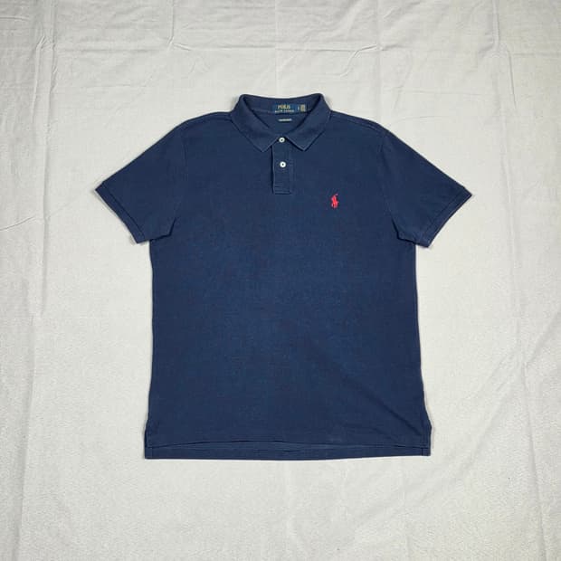 [폴로 랄프로렌] 커스텀 슬림 핏 포니 반팔 카라티 | S00089