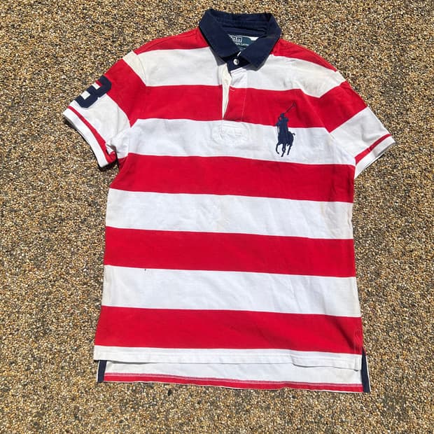 폴로(POLO RalphLauren) 빅포니 스트라이프 반팔티