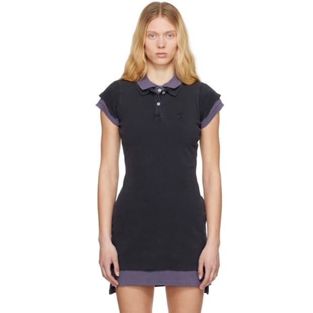 [S,M]알렉산더왕 25ss 슈렁큰 레이어드 폴로 원피스