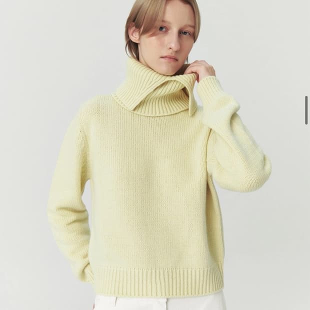 르바 넥 워머 니트 새상품