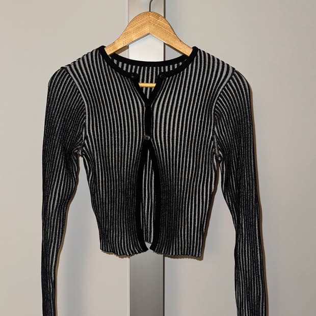 다이애그널 니트 가디건