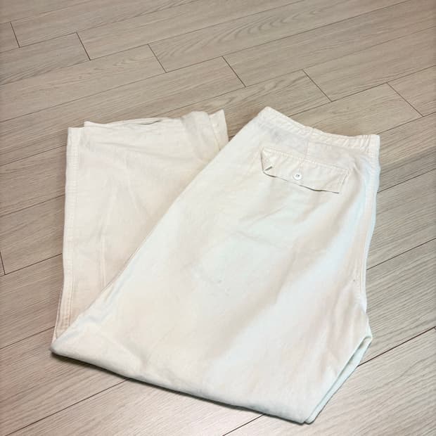 빈티지 린넨 와이드 팬츠 32인치